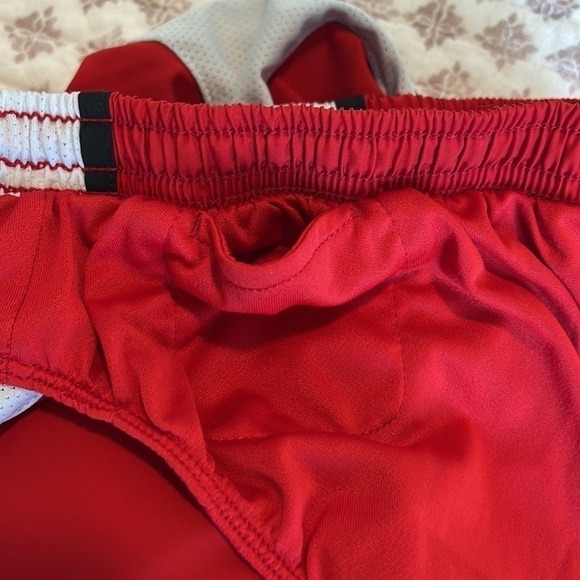 Nike Dri-Fit Tempo Red White Black Running Athletic Shorts Size XS - Picture 6 of 10